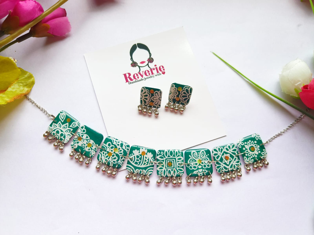 Handmade Resin Choker Set