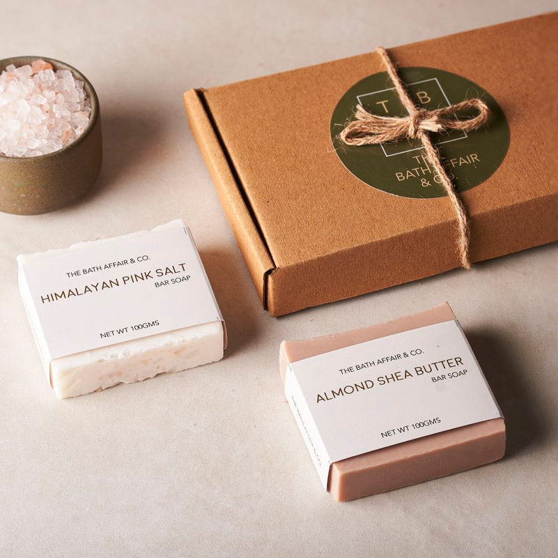 Combo Pack - Almond Shea Butter & Himalayan Pink Salt Handmade Soaps